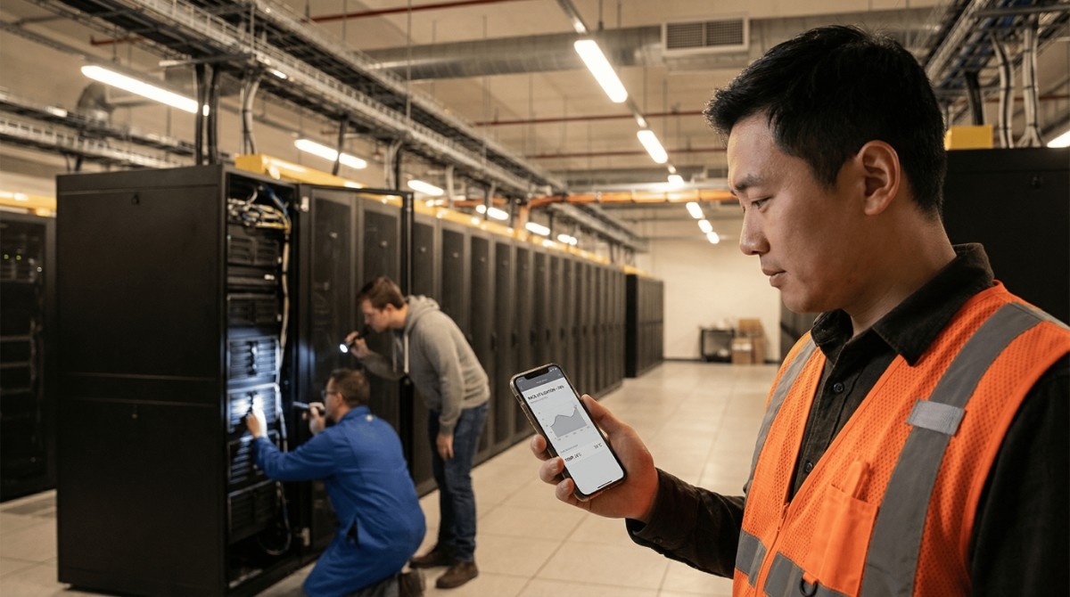 Shared office space managed using space management software